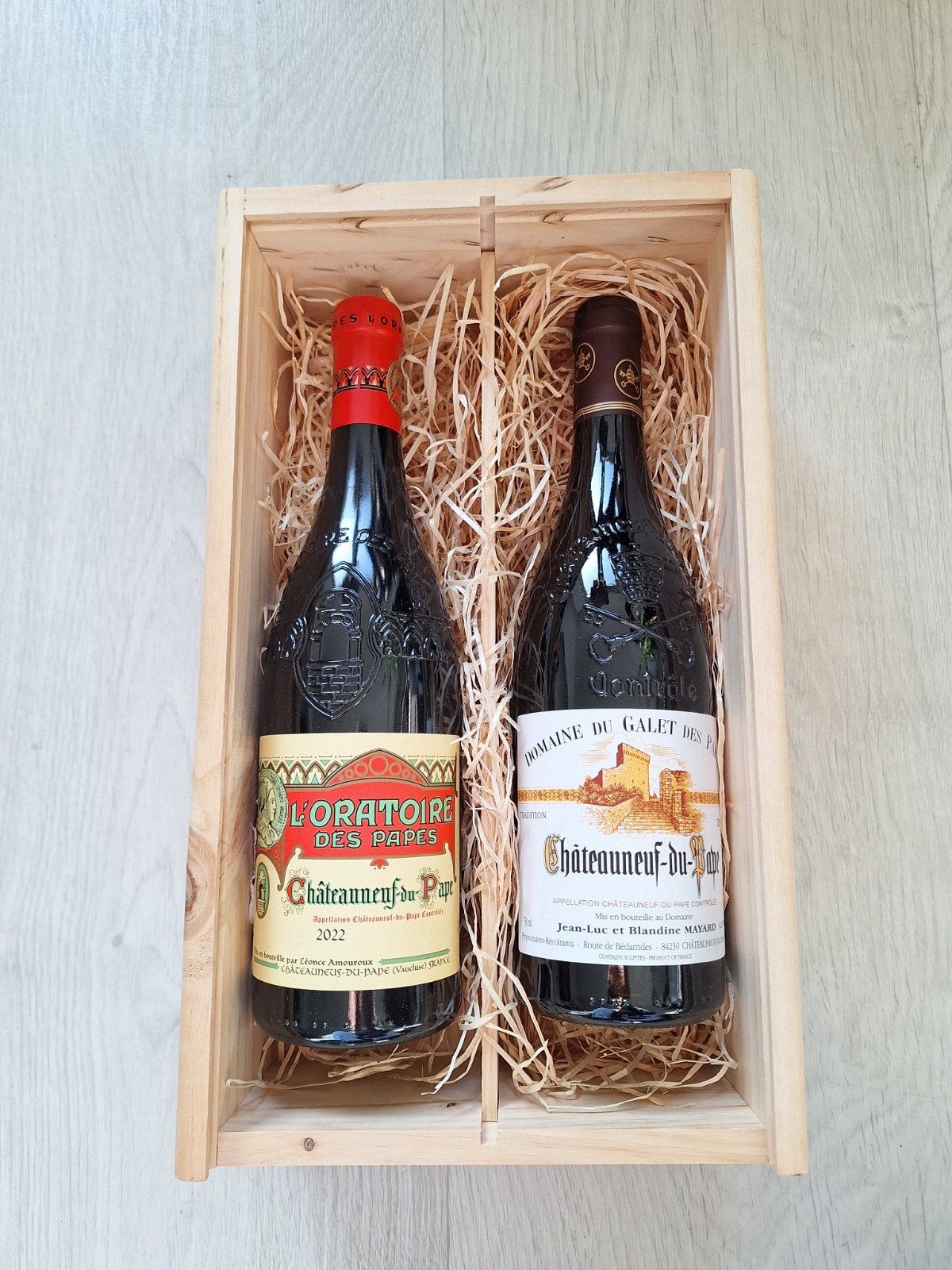 2 mooie Châteauneuf-du-Pape wijnen, Frankrijk, Nieuw, Ophalen of Verzenden, Rode wijn