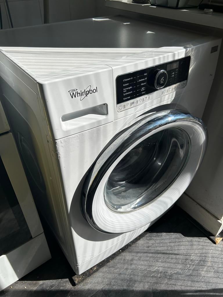 Whirlpool Wasmachine - Gebruikt met lichte schade, Witgoed en Apparatuur, Ophalen, Gebruikt, Voorlader, 85 tot 90 cm