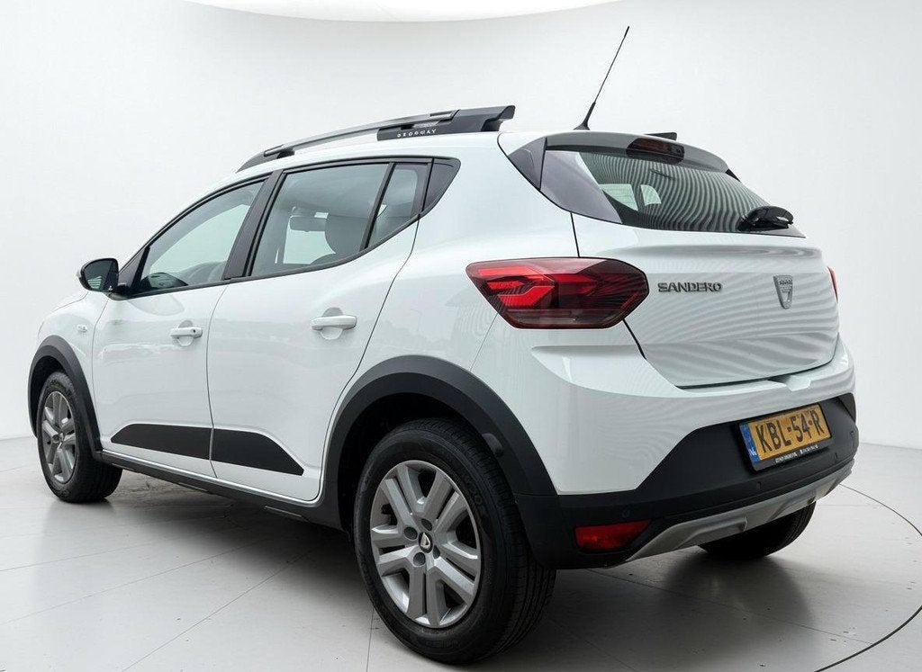 Dacia Sandero Stepway 1.0 TCe 90 Automaat Led Cruise Carplay, Auto's, Dacia, Stof, Zwart, Wit, Origineel Nederlands
