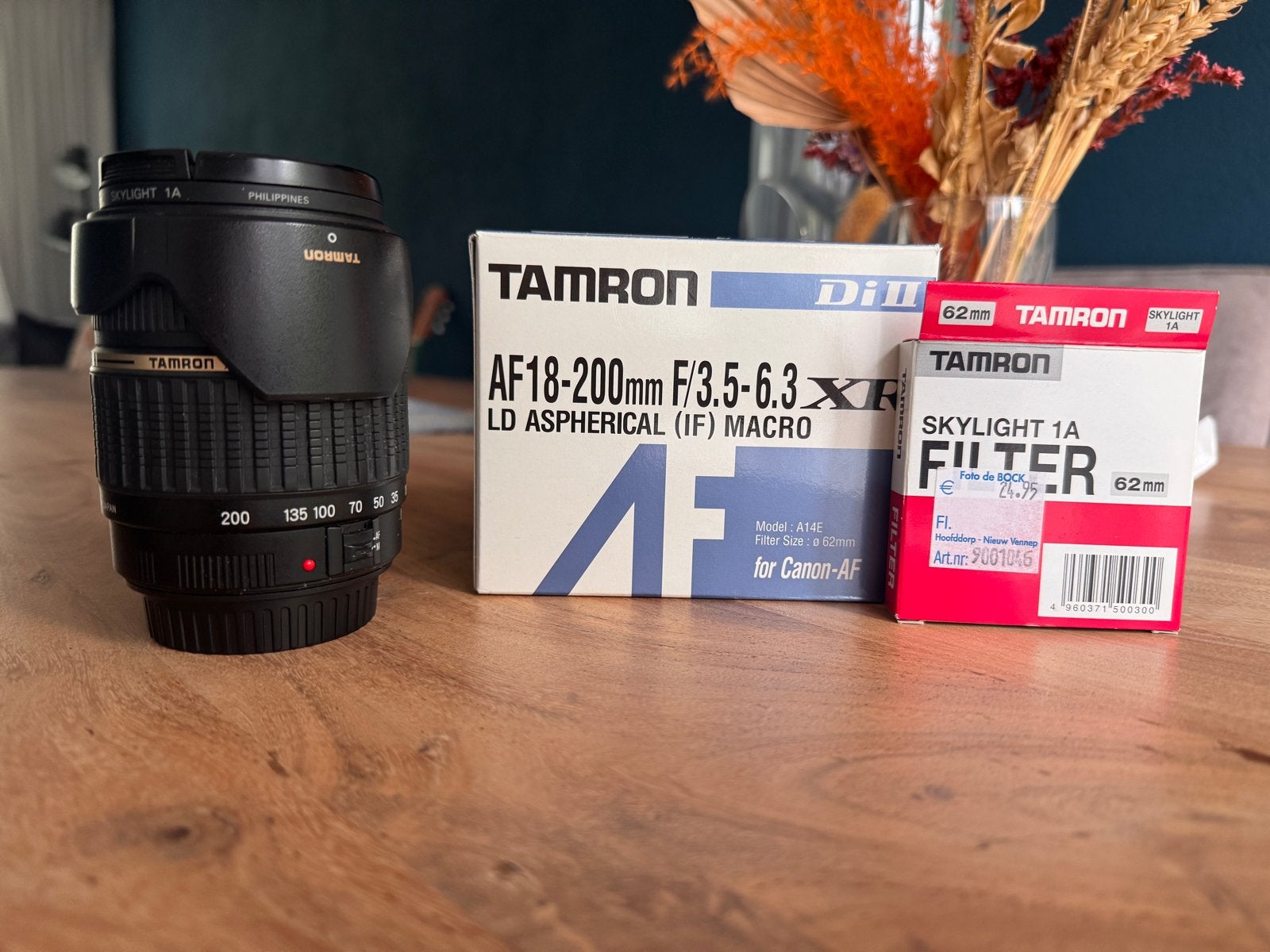 Tamron AF18-200mm F/3.5-6.3 XR DiII Macro voor Canon-AF, Autofocus, Ophalen of Verzenden, Zo goed als nieuw, Canon EF