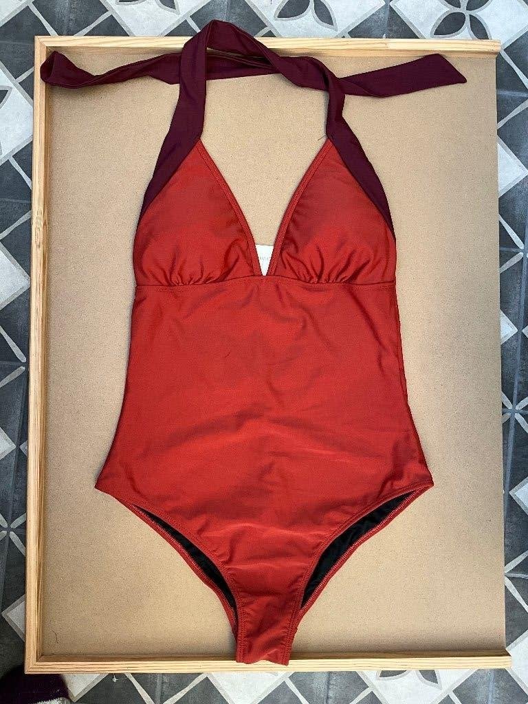 Beachwave badpak kleur roest/bordeau Maat 42, Beachwave badpak kleur roest/bordeau Maat 42, Nieuw, Badpak, Ophalen of Verzenden