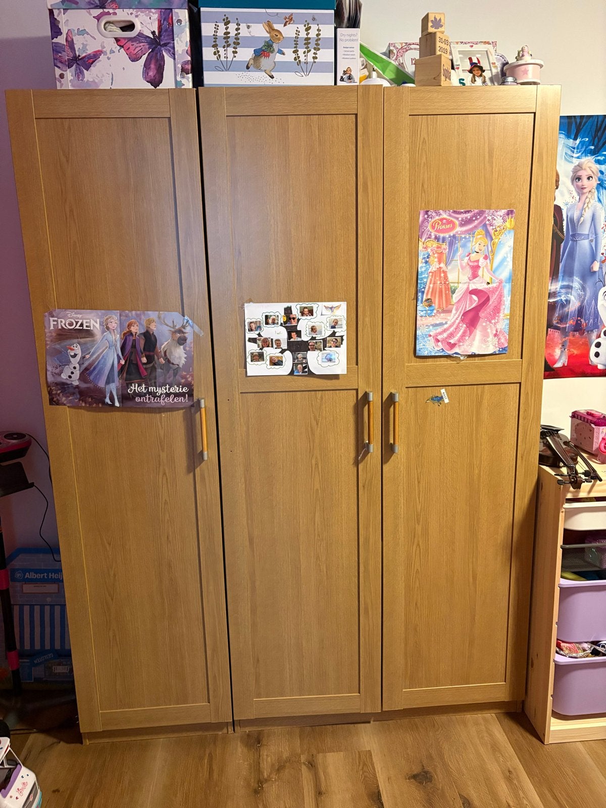 Ikea Pax Kast 2m hoog, ondiep (smal + dubbel), Huis en Inrichting, Kasten | Kledingkasten, Ophalen, Gebruikt, 100 tot 150 cm, 200 cm of meer