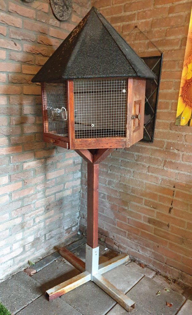Gratis vogelkooi, Ophalen, Gebruikt, Hout, Vogelkooi