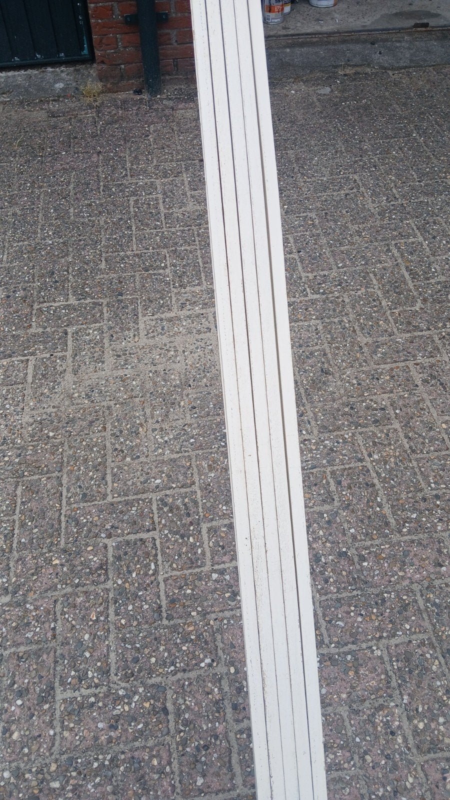 Glaslatten wit 10 stuks, 4.6 meter lang, Ophalen of Verzenden, Plank, Overige houtsoorten, 50 mm of meer