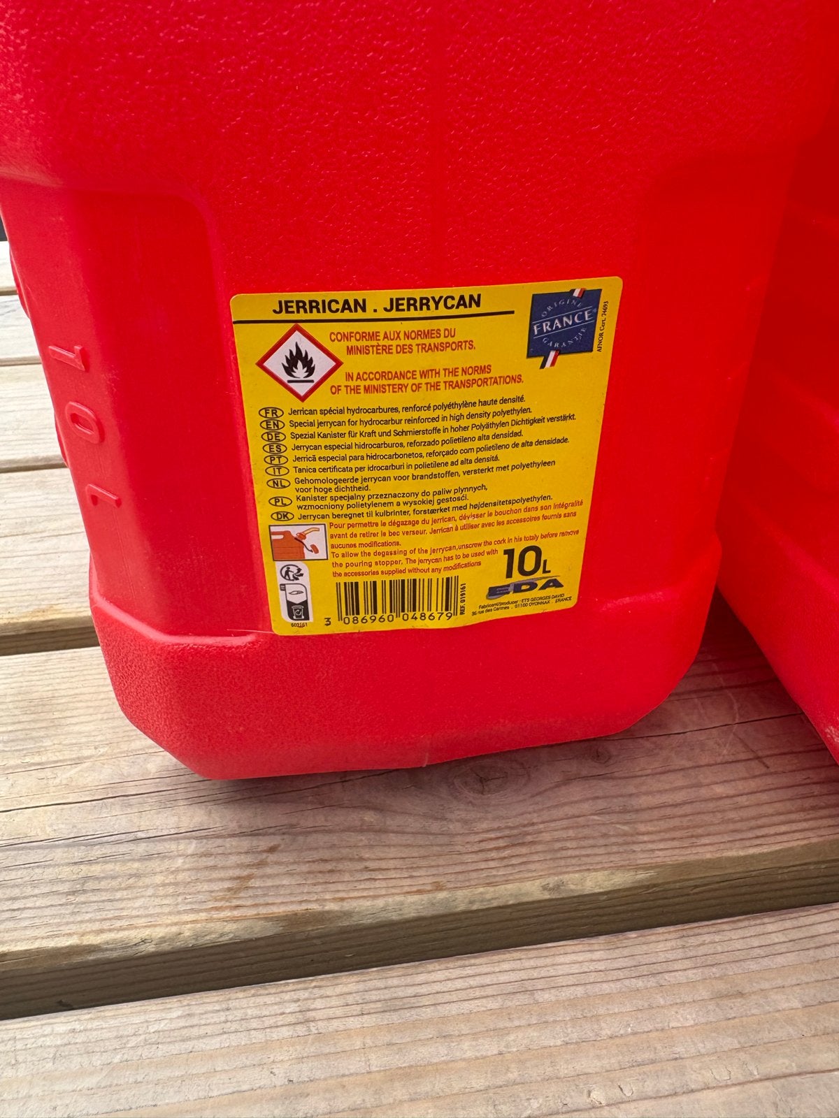 Twee 10L jerrycans voor benzine of diesel, Ophalen of Verzenden