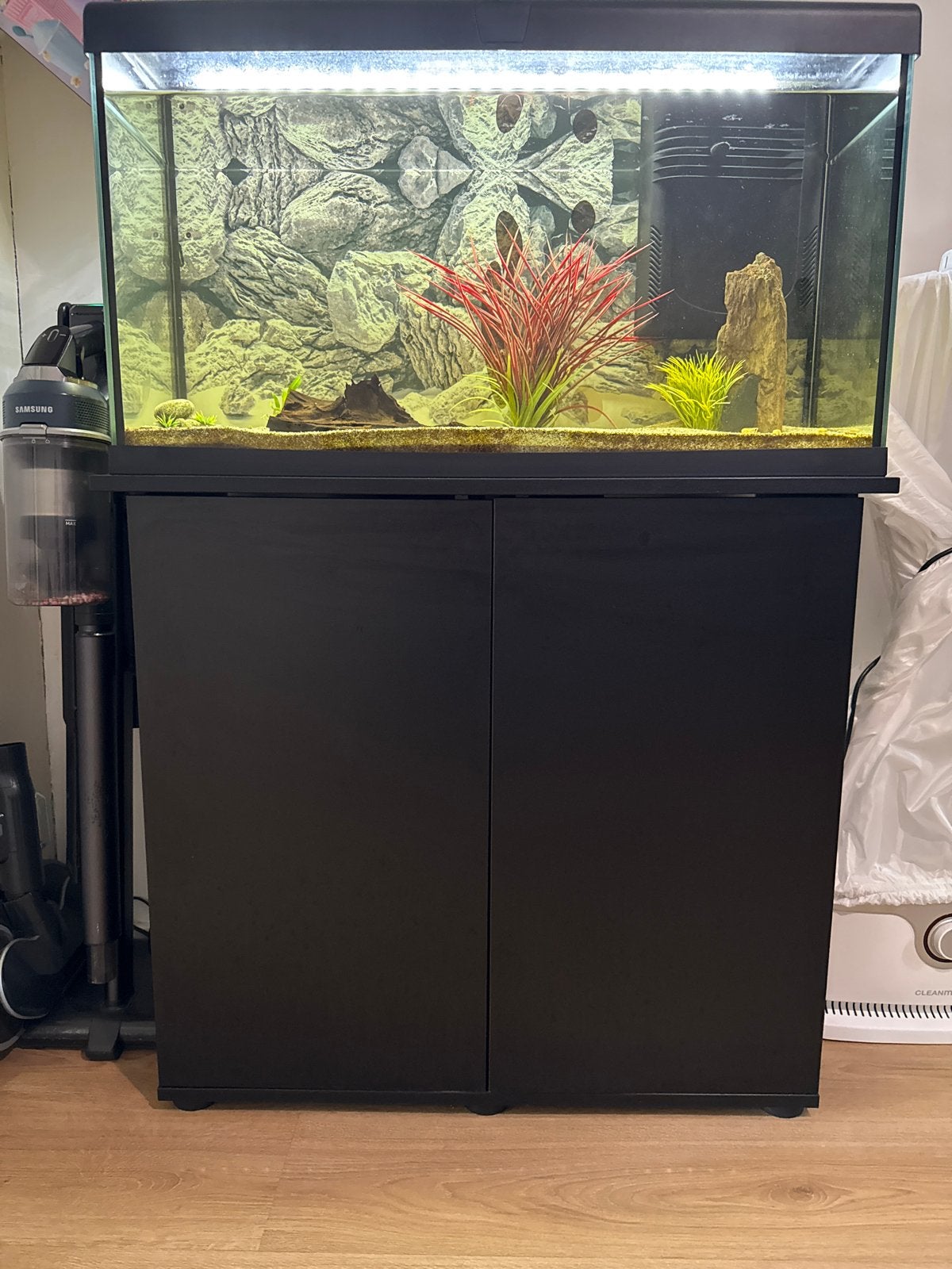 Aquarium te koop! Met kast, Ophalen, Leeg aquarium