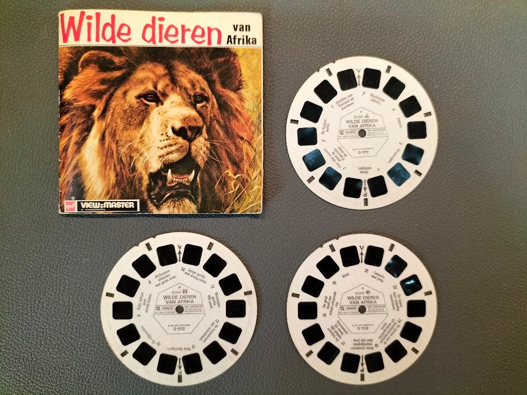 Viewmaster Wilde dieren van Afrika - D 111, Ophalen of Verzenden, Gebruikt
