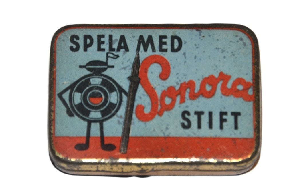 blik grammofoon naalden Sonora gramophone needle tin, Ophalen of Verzenden, Gebruikt, Overige