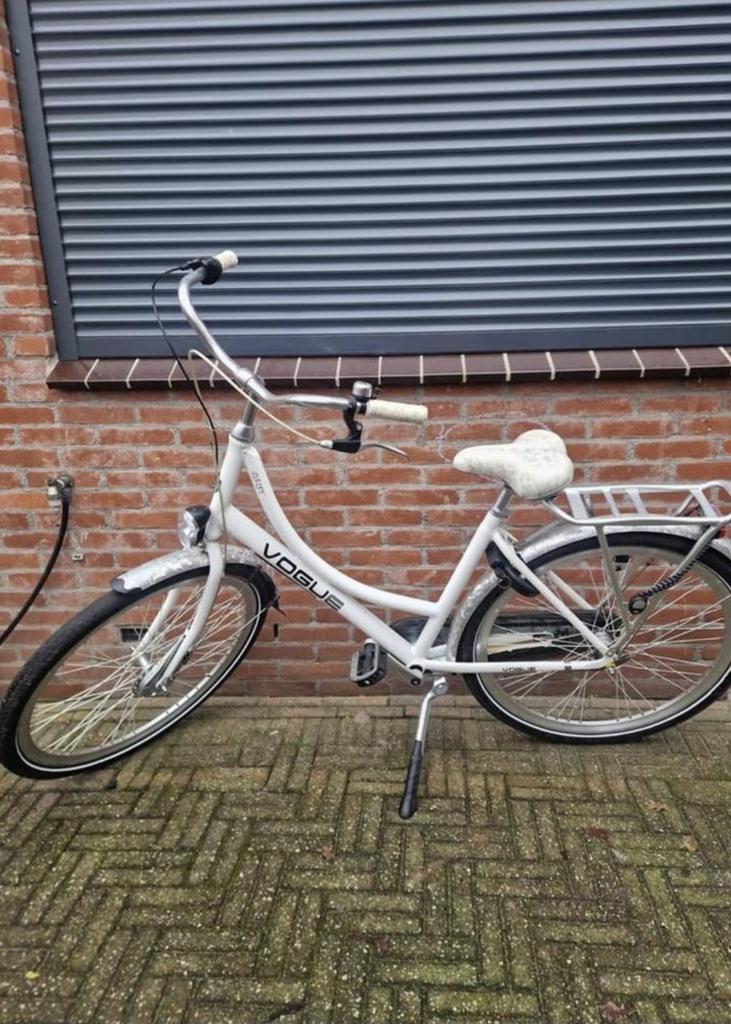 Vogue damesfiets wit met lage instap, Overige merken, Velgrem, Ophalen of Verzenden, 50 tot 53 cm