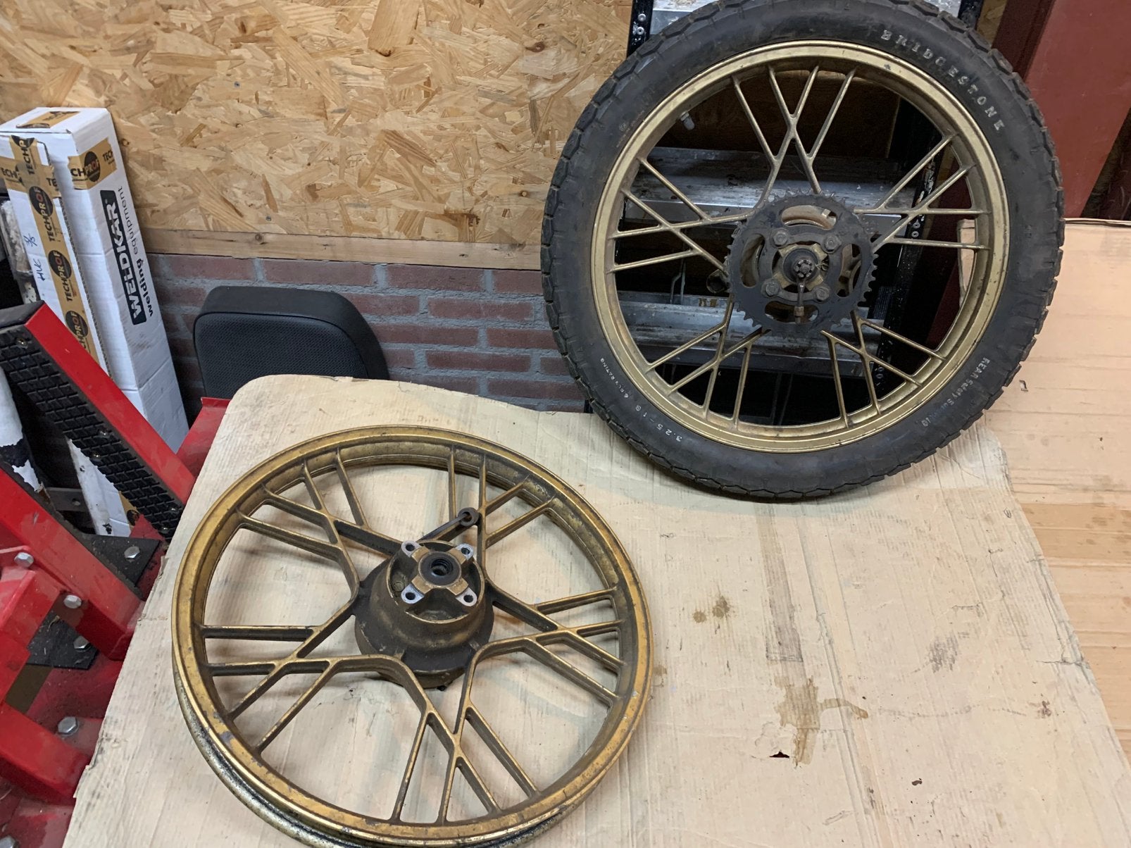 Yamaha RD50MX achterwielen, Fietsen en Brommers, Ophalen, Gebruikt, Overige typen, Yamaha