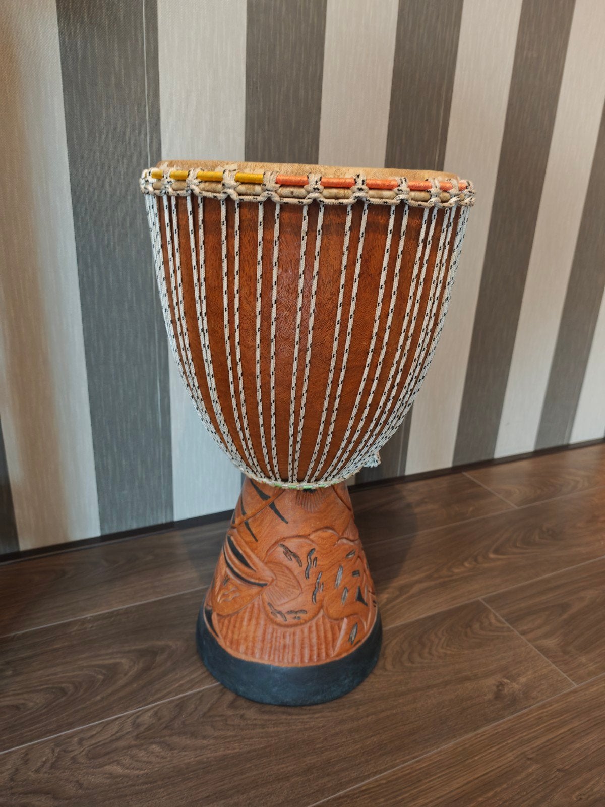 Djembé, Ophalen, Trommel