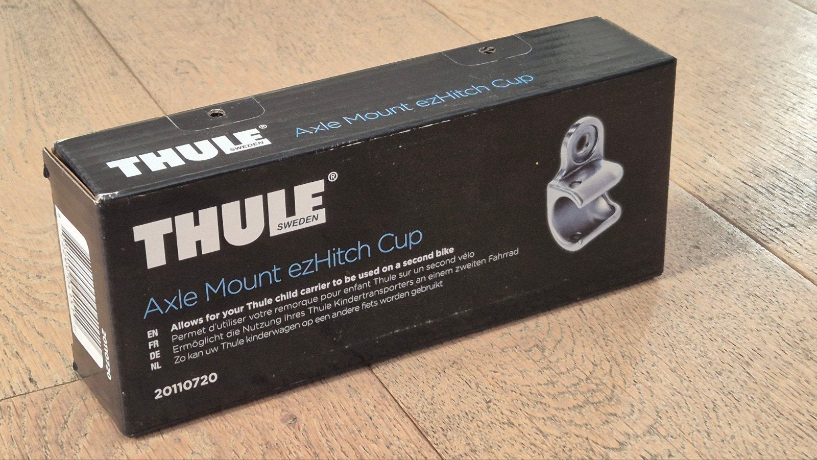 Thule EzHitch fietskarkoppeling (Axle Mount Cup) fietskar, Ophalen of Verzenden, Zo goed als nieuw, Kinderkar, Thule