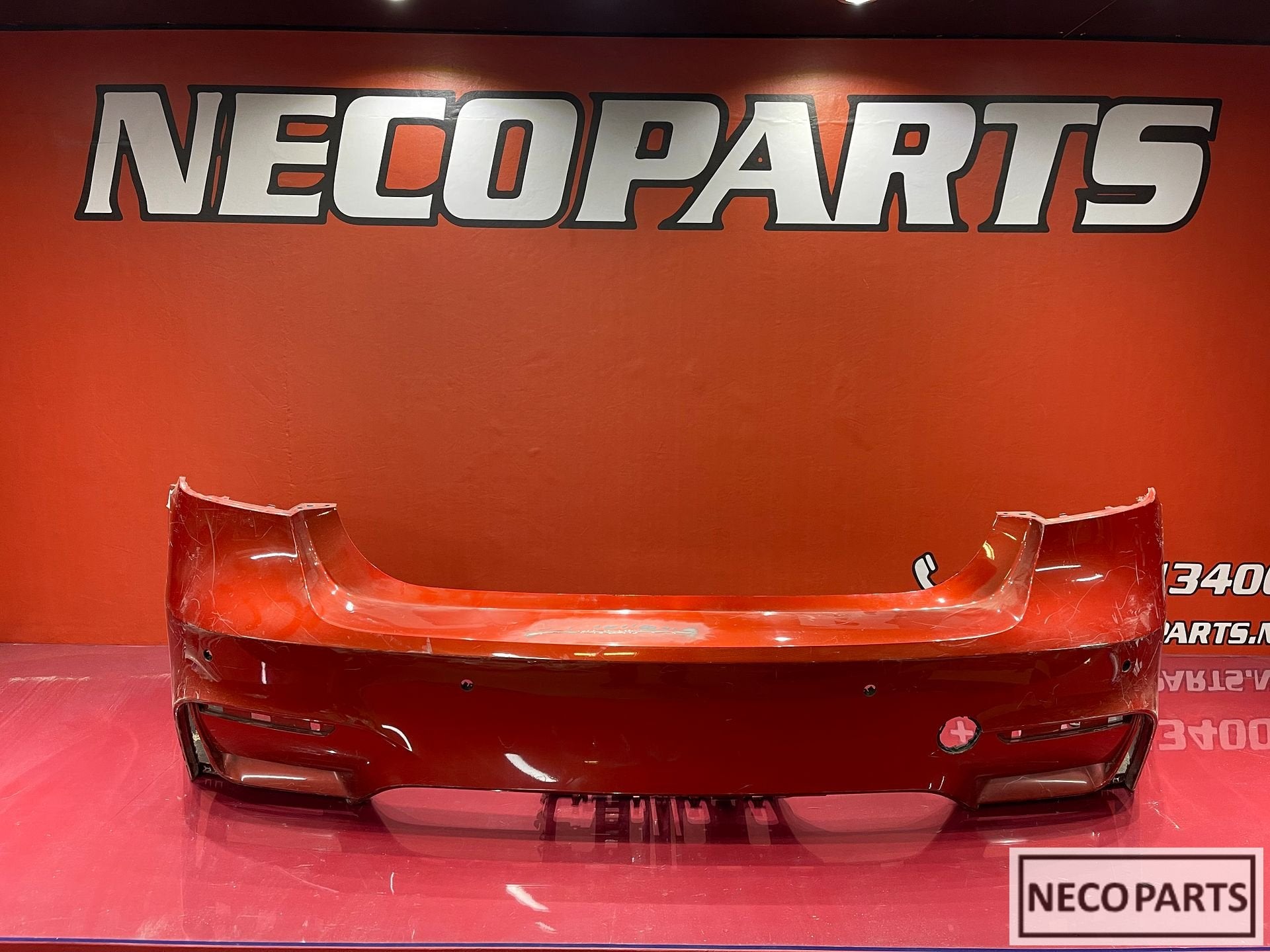 BMW F30 F80 M3 ACHTERBUMPER BUMPER 4xPDC ORIGINEEL, Auto-onderdelen, Carrosserie en Plaatwerk, Achterklep, BMW, Achter, Gebruikt