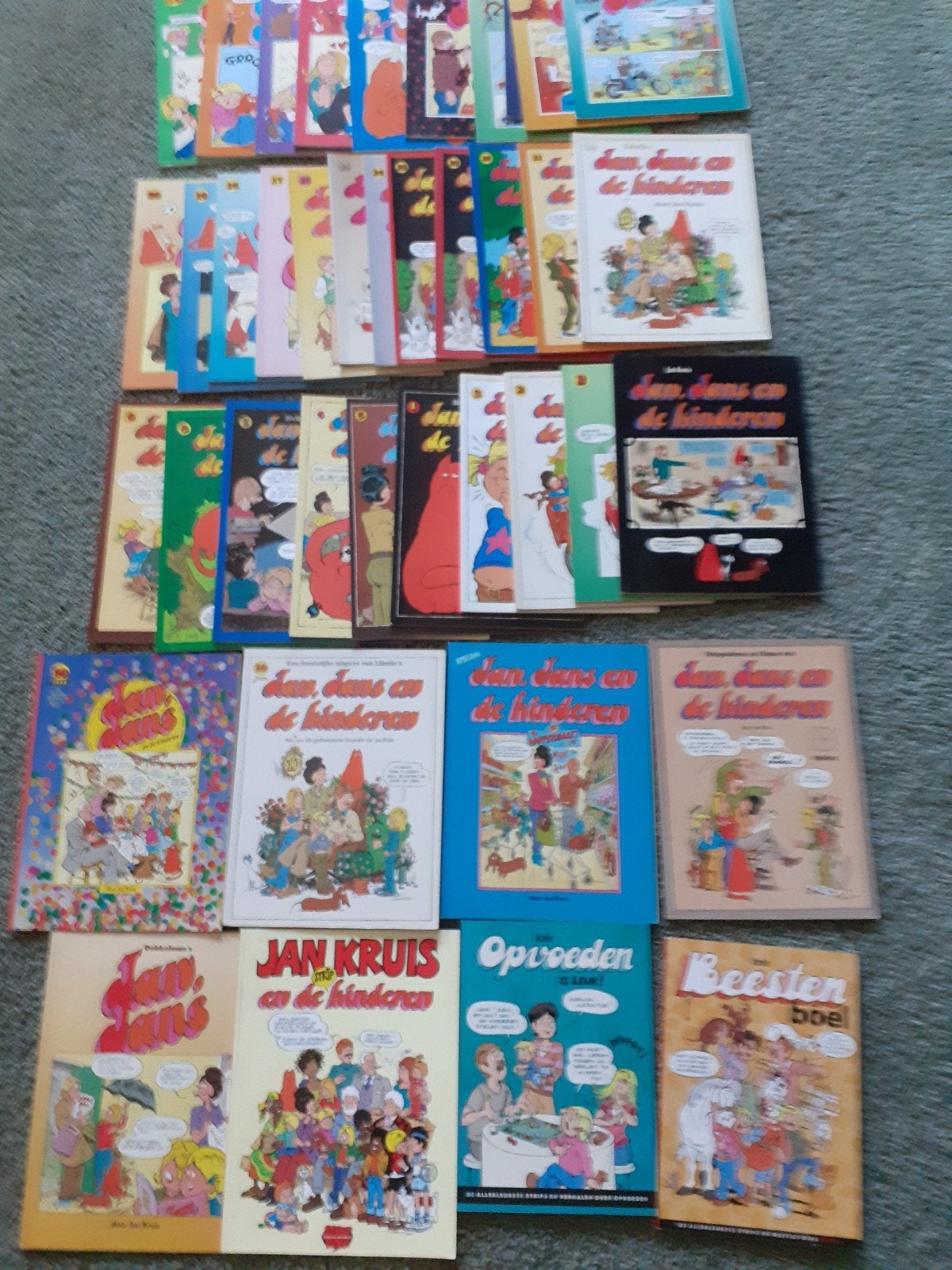 Grote collectie Jan, Jans en de Kinderen stripboeken, Meerdere stripboeken, Verzenden, Gelezen, Jan Kruis