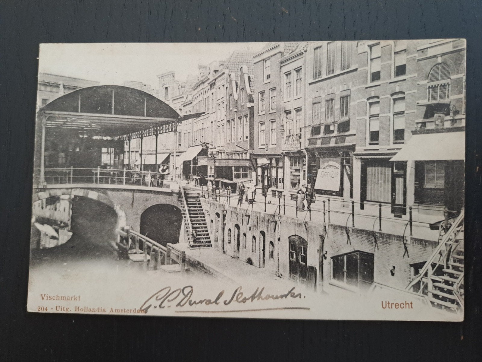 Utrecht gelopen vischmarkt, Ophalen of Verzenden, Voor 1920, Utrecht