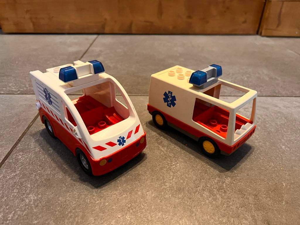 Duplo Ambulances: Vintage en Nieuw Model Set, Overige typen, Ophalen of Verzenden, Zo goed als nieuw, Duplo