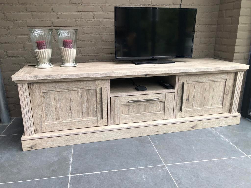 Lamulux TV-kast  TV meubel, Ophalen, 150 tot 200 cm, Eikenhout, Zo goed als nieuw