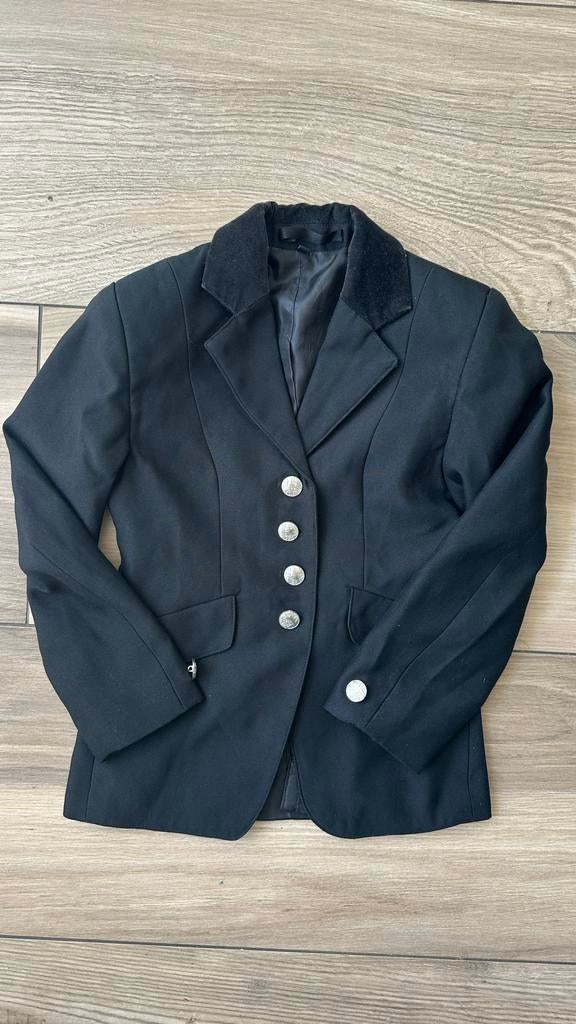 Paardrijjasje / Wedstrijdjasje maat 140, Dieren en Toebehoren, Paardrijkleding, Kinderen, Dressuur, Ophalen of Verzenden, Zo goed als nieuw