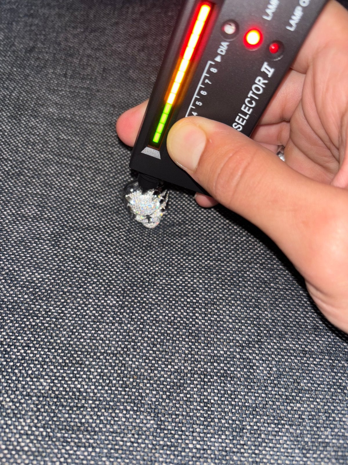 Skull Moissnaite silver ring, Ophalen of Verzenden, Zo goed als nieuw, Zilver, Dame