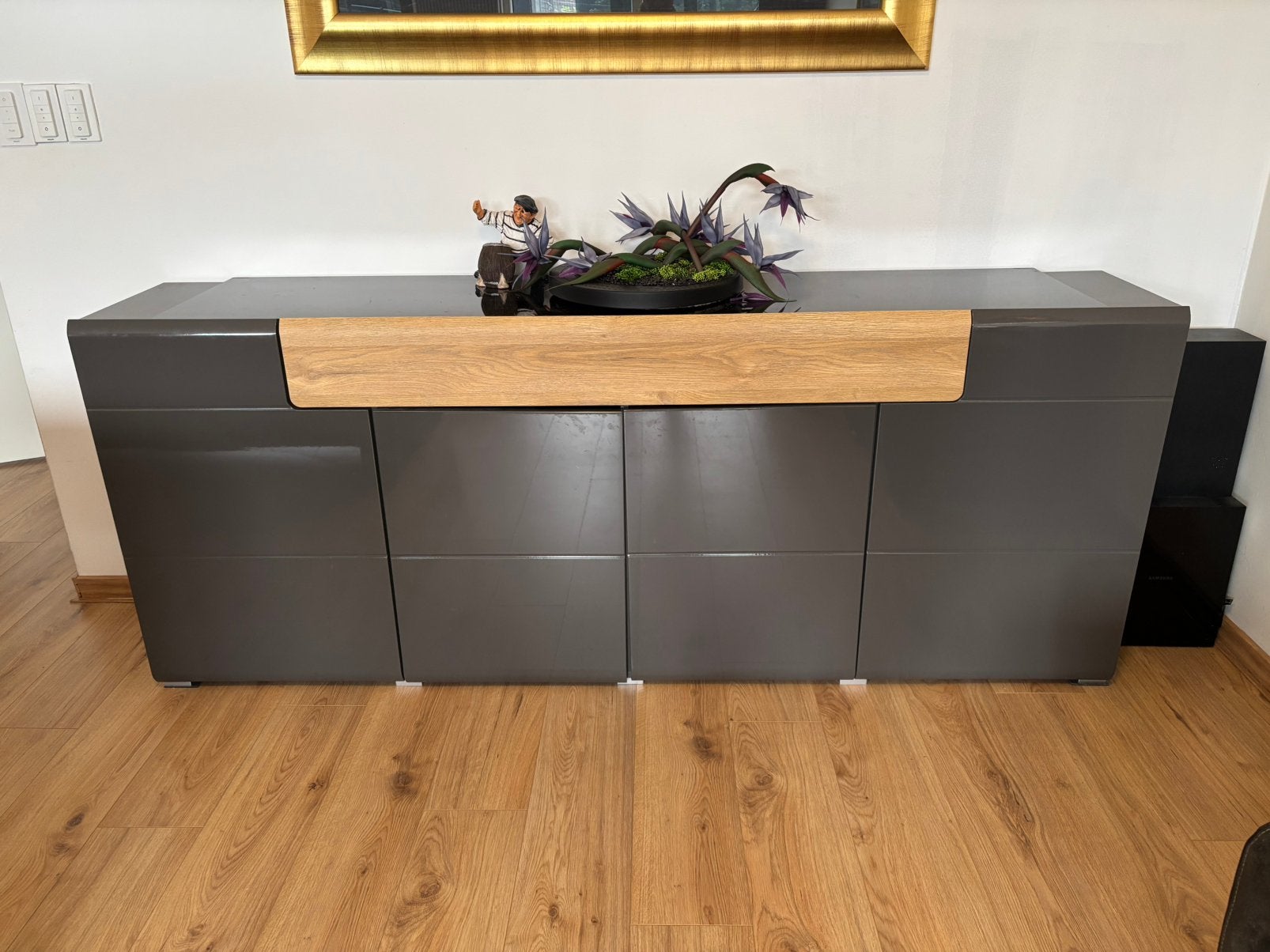 Toledo, breedte 208 cm, moderne commode met decoratieve, Ophalen, Zo goed als nieuw, Hout