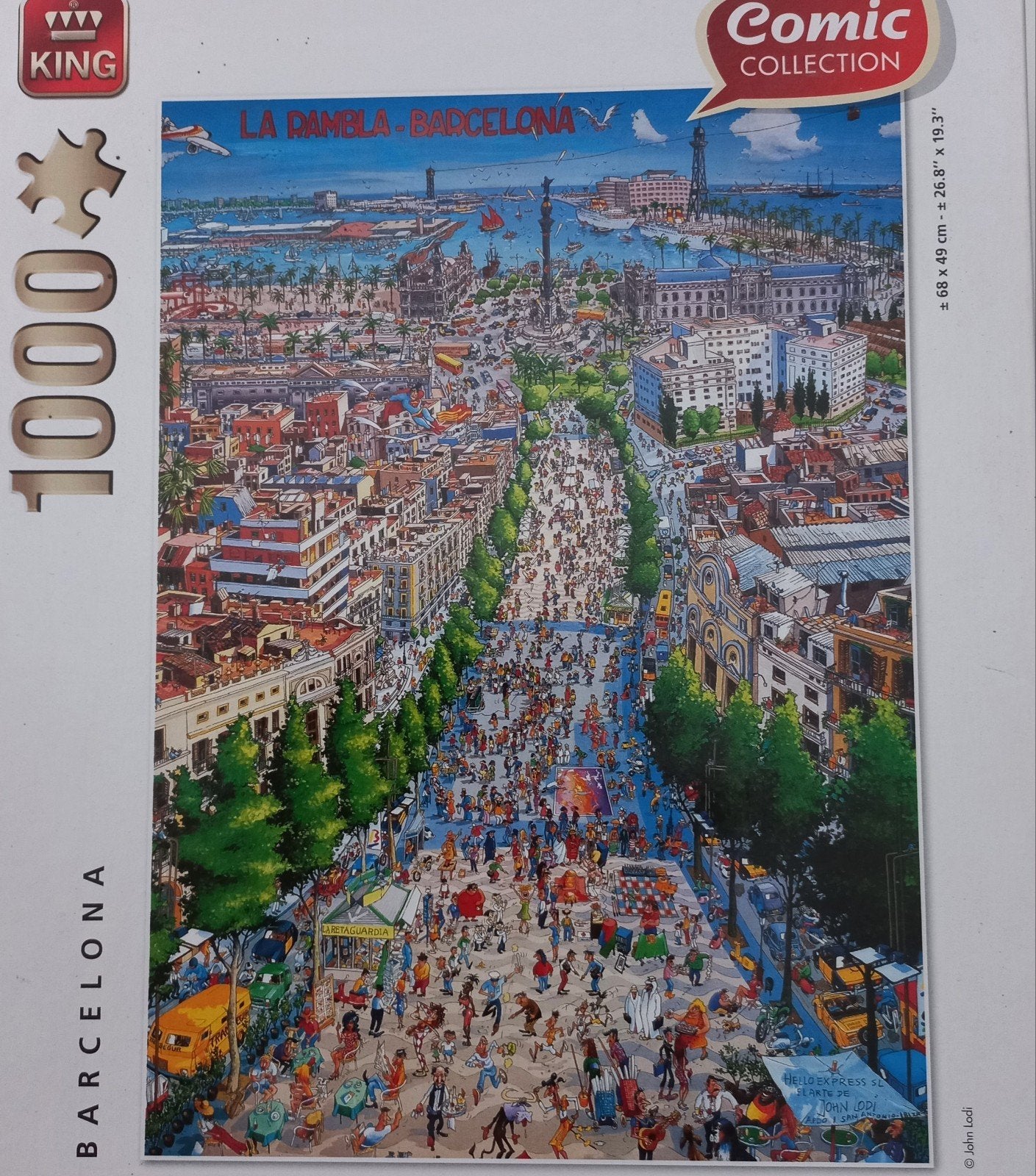 Legpuzzel 1000 stukjes Barcelona, Ophalen of Verzenden, 500 t/m 1500 stukjes, Zo goed als nieuw