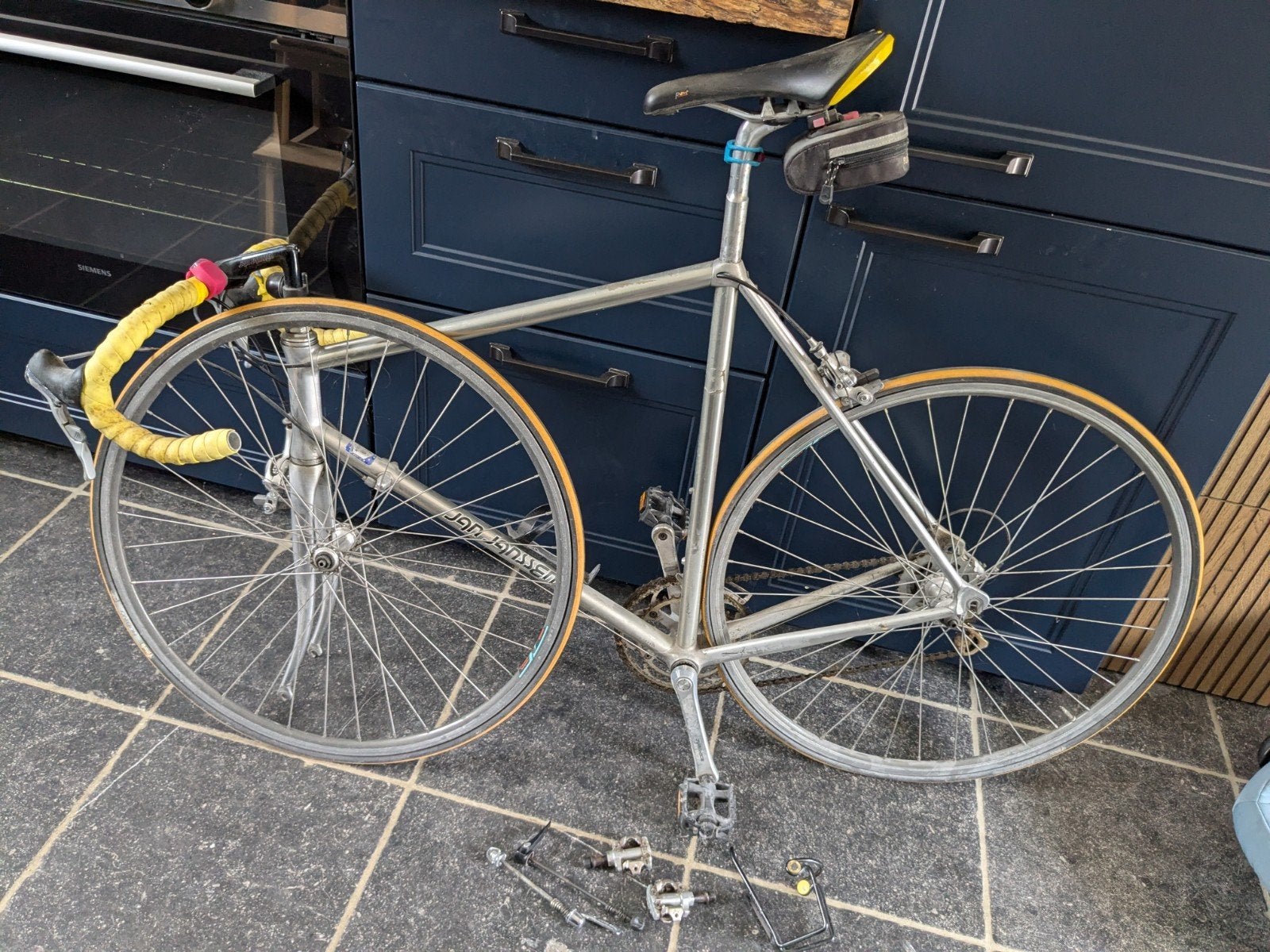 Jan Janssen Racefiets - Klusobject voor de Liefhebber, Gebruikt, Heren, Aluminium, Ophalen