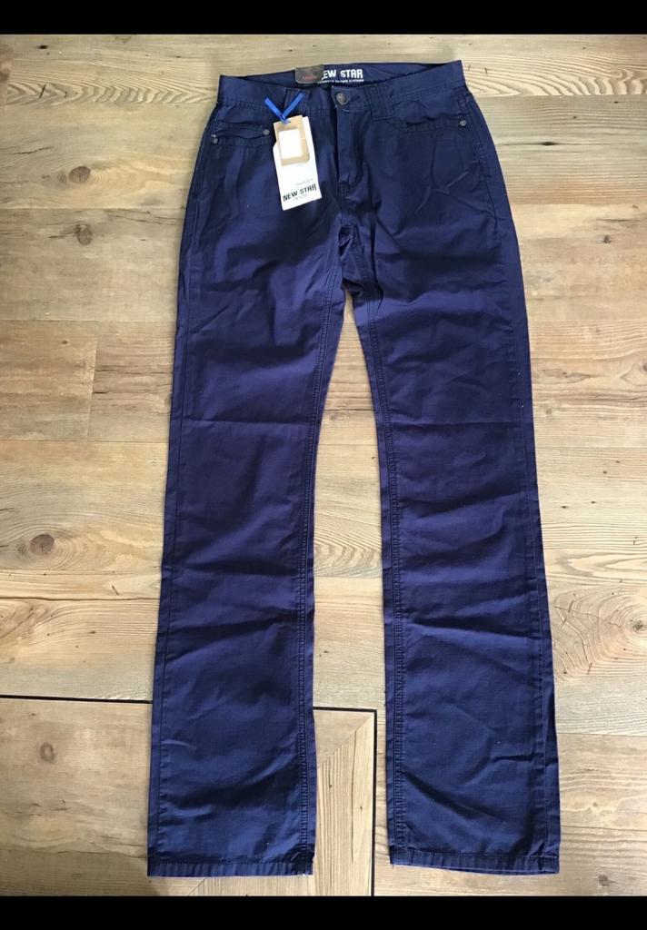 Broek lang, heren, donker blauw maat 30 / 36 Merk : New Star, Ophalen of Verzenden, Zo goed als nieuw, Blauw, W30 - W32 (confectie 38/40)