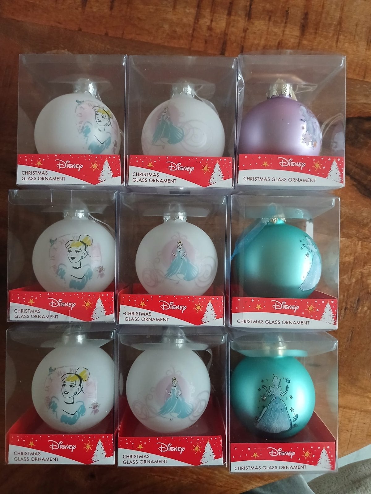 Disney Glazen kerst ornament(ballen), Ophalen of Verzenden, Zo goed als nieuw