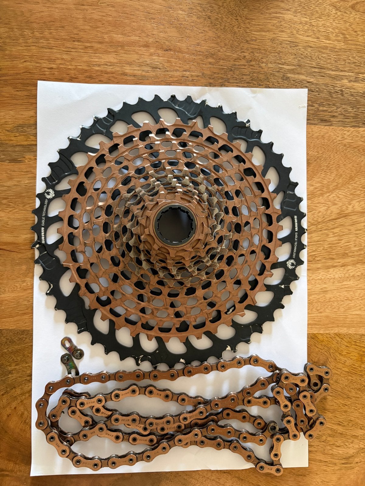 SRAM XG 1299 EAGLE Cassette & XX1 Eagle Ketting Z.G.A.N., Fietsen en Brommers, Fietsonderdelen, Verzenden, Zo goed als nieuw, Mountainbike