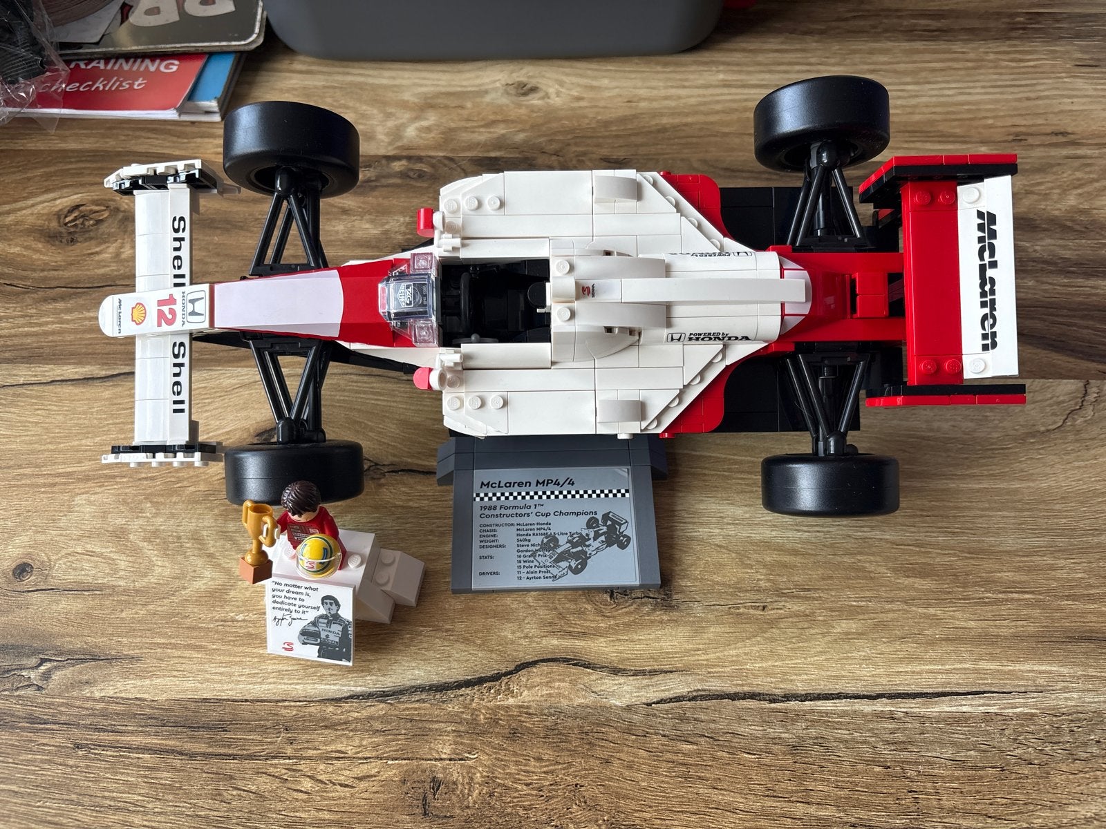 LEGO McLaren MP4/4 Formule 1 Auto met Ayrton Senna, Overige merken, 1:50 of kleiner, Auto, Ophalen of Verzenden