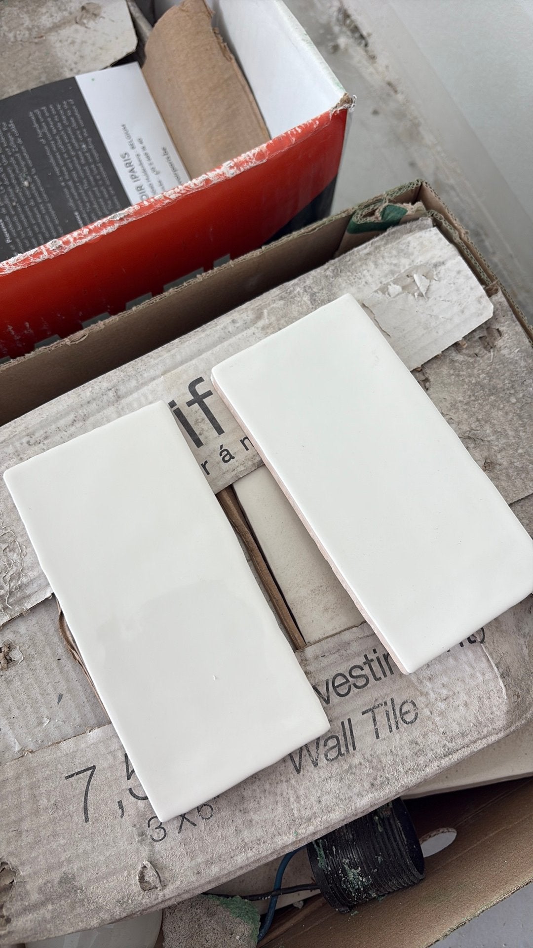 Cifre ceràmica | tegels | 7,5x15 | atlas ivory brillo, Ophalen, Zo goed als nieuw