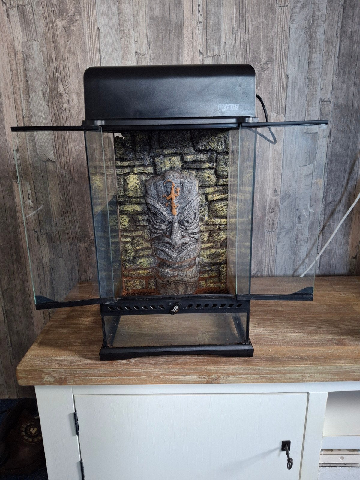 Exo terra terrarium, Dieren en Toebehoren, Reptielen en Amfibieën | Toebehoren, Ophalen, Zo goed als nieuw