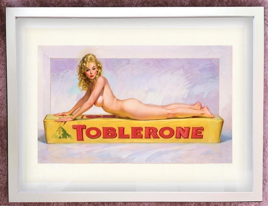 Sexy Retro Pin up Naakt Toblerone Mel Ramos, Verzenden, Nieuw, A1 t/m A3, Film en Tv