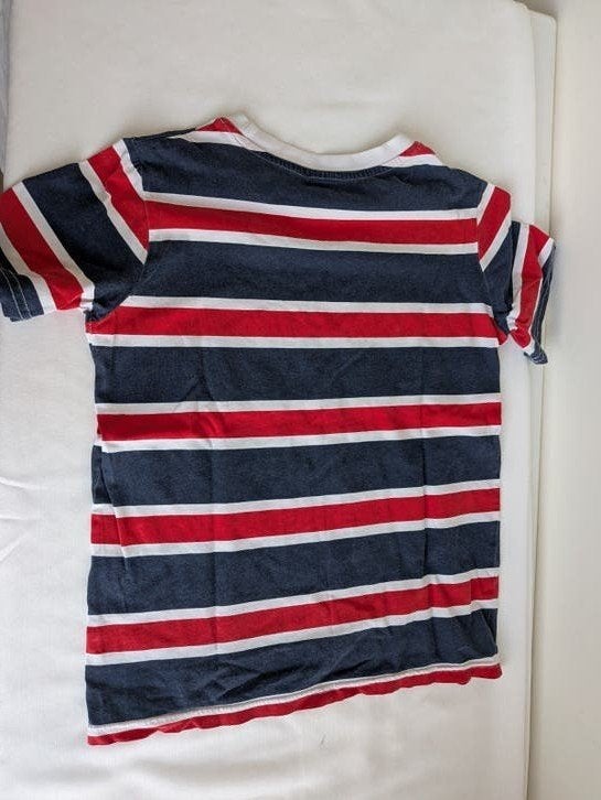 Gestreepte T-shirt met korte mouwen, Kinderen en Baby's, Ophalen of Verzenden, Meisje, Shirt of Longsleeve