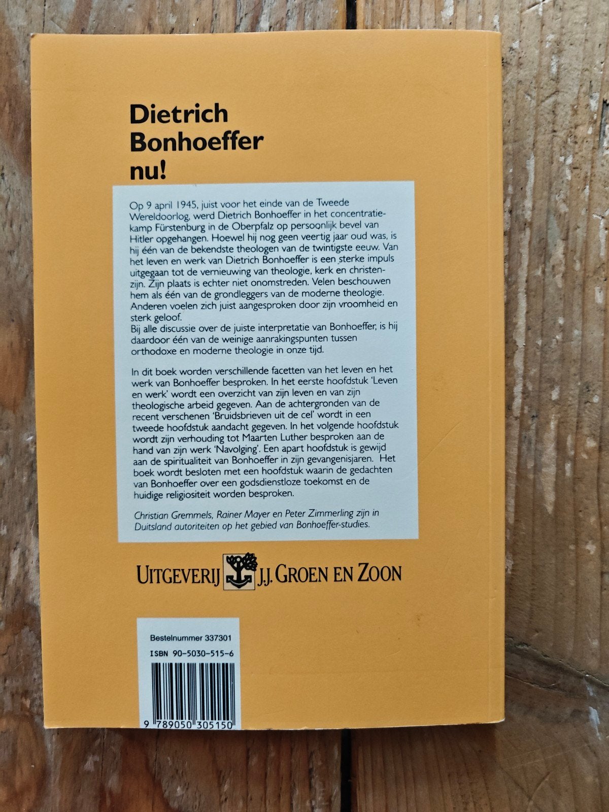 Dietrich Bonhoeffer nu., Ophalen of Verzenden