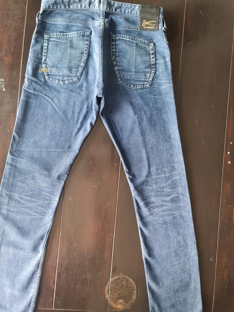 ZGAN DENHAM SKIN SLIM FIT STRETCH JEANS SIZE 31/32, Blauw, W32 (confectie 46) of kleiner, Ophalen of Verzenden, Zo goed als nieuw