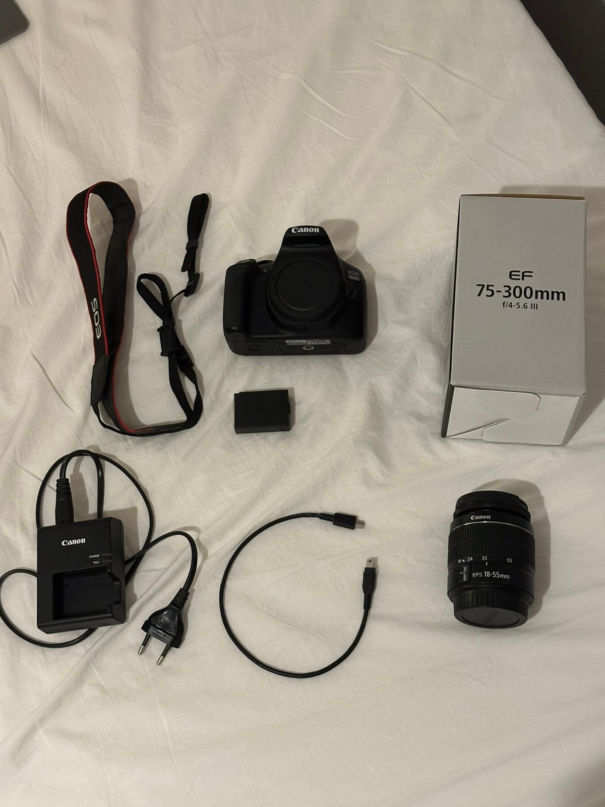 Canon EOS 1300D Spiegelreflexcamera, Spiegelreflex, Canon, 18 megapixels, Ophalen of Verzenden