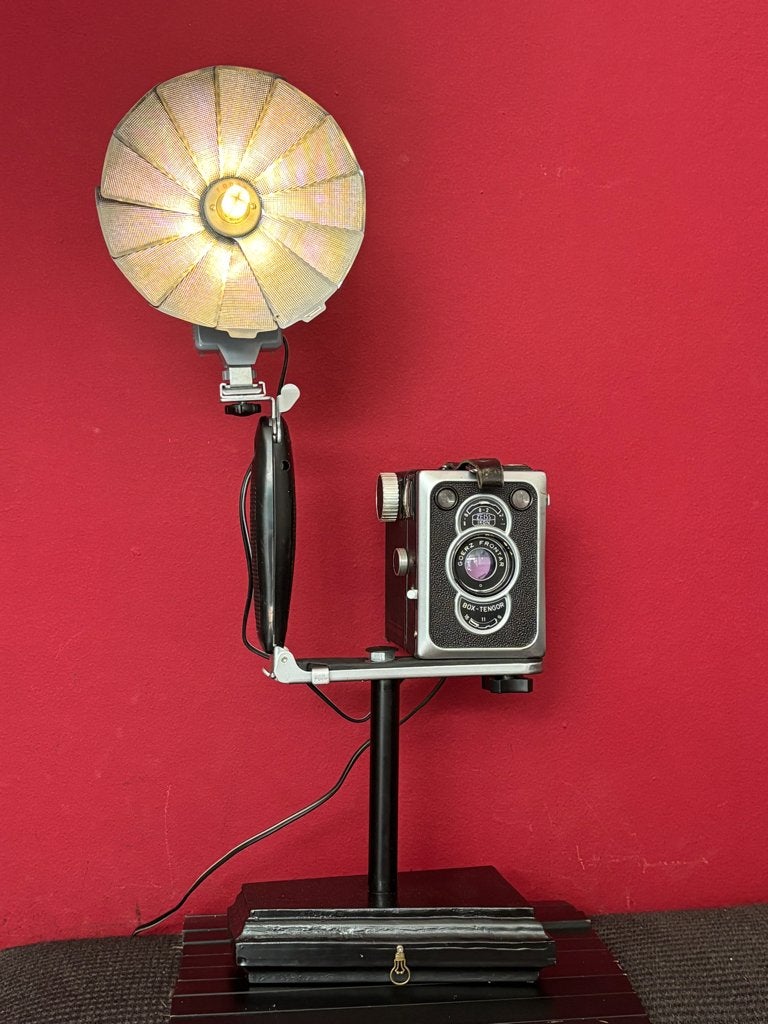 Tafellamp “Box Tengor", Gebruikt, 48 cm, Overige materialen, Ophalen of Verzenden