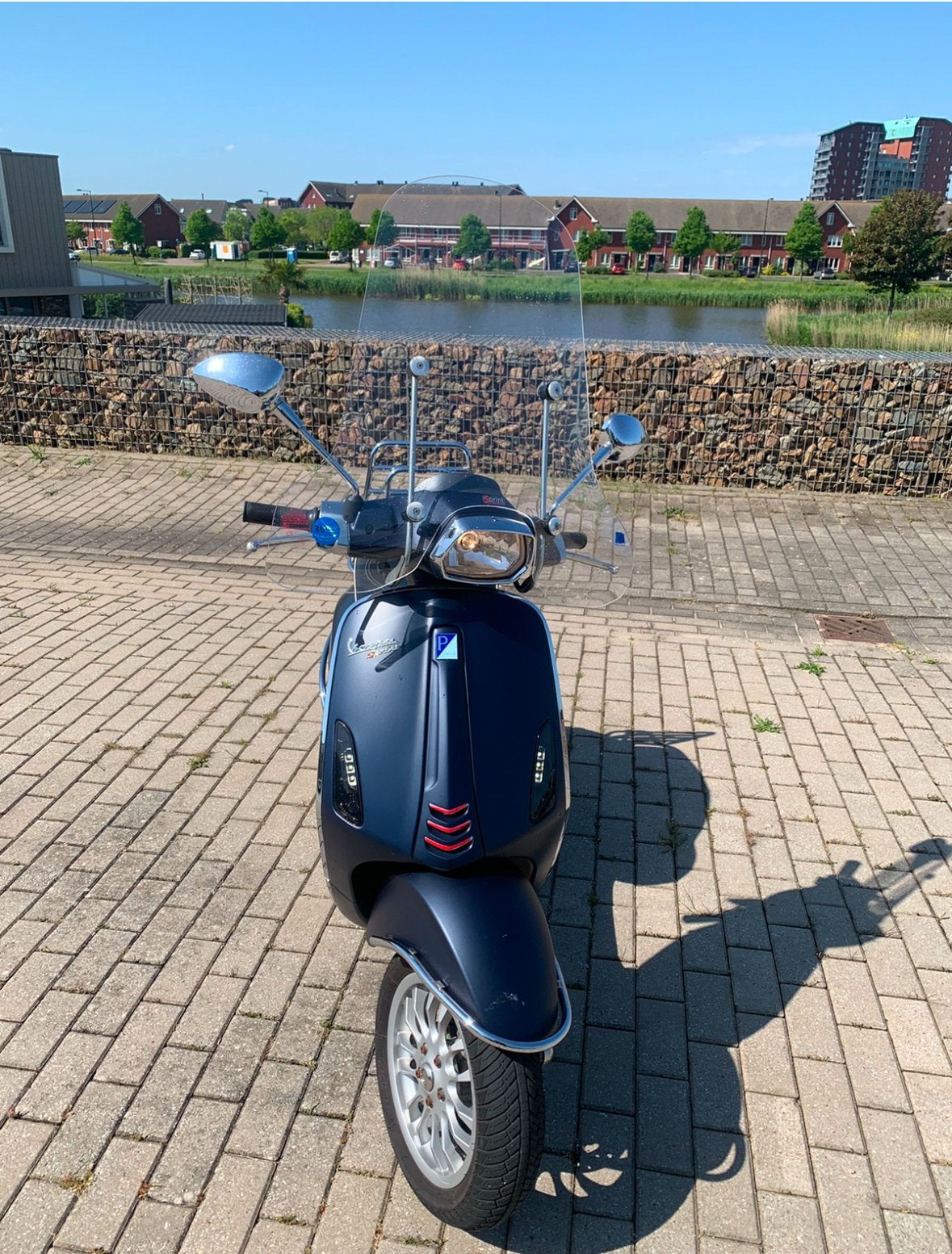 Vespa Sprint 2017 Mat Blauw Limited edition., Fietsen en Brommers, Scooters | Vespa, Ophalen, Overige modellen, Maximaal 45 km/u