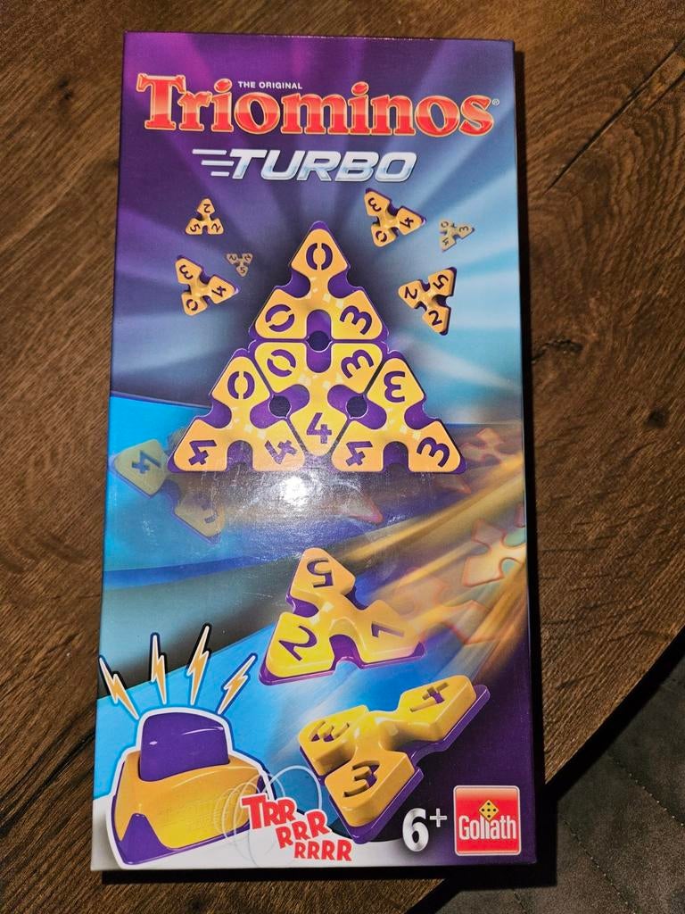 Triominos Turbo spel, Een of twee spelers, Ophalen of Verzenden, Zo goed als nieuw, Goliath
