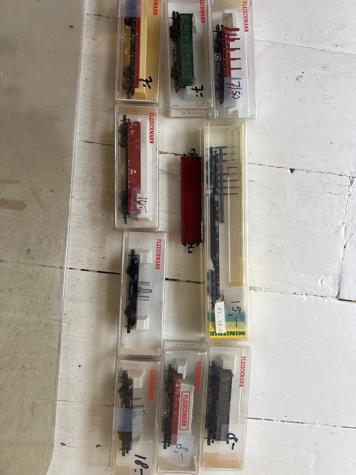 Fleischmann N-spoor wagons - Diverse modellen, Gebruikt, Gelijkstroom, Fleischmann, Wagon