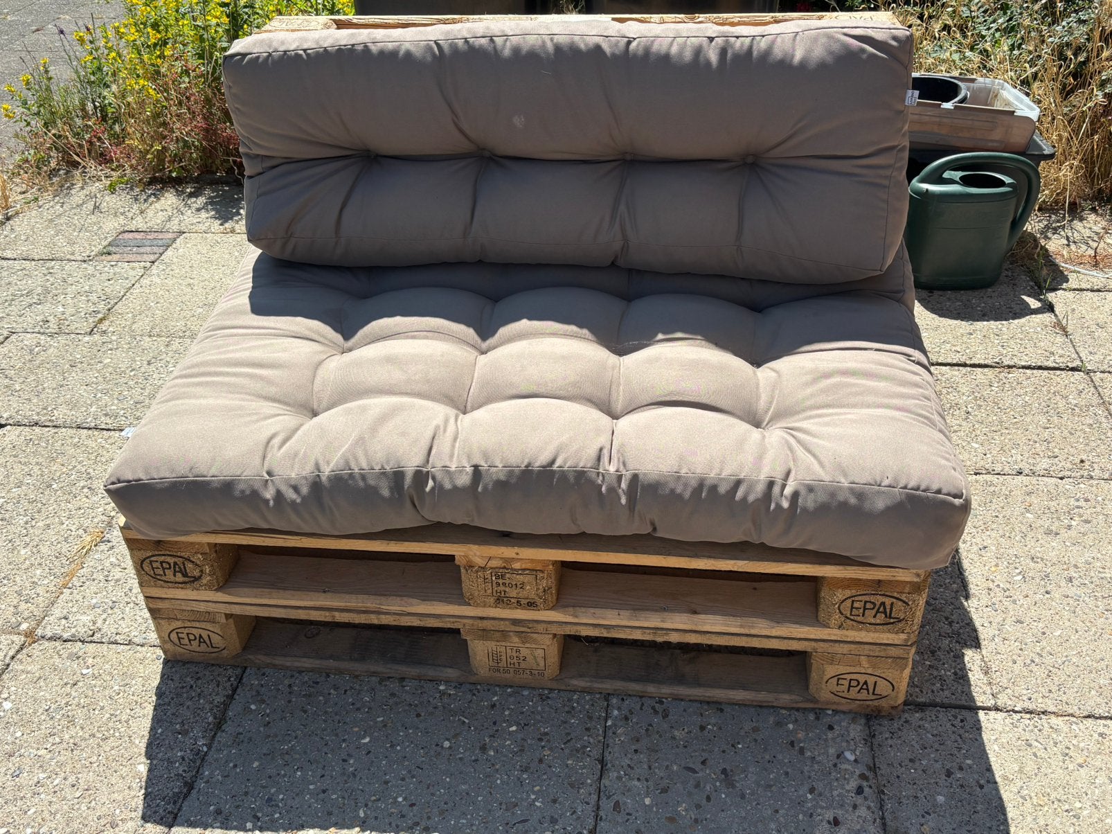 Palletbankje, Ophalen, Gebruikt, Hout