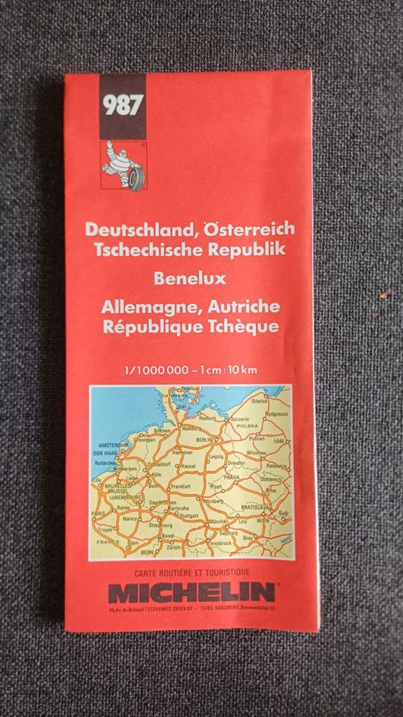 Wegenkaart Duitsland, Oostenrijk, Tsjechië 1997 - Ongebruikt, Ophalen of Verzenden