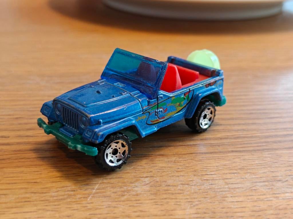 Matchbox JEEP Wrangler BLAUW, Ophalen of Verzenden, Auto