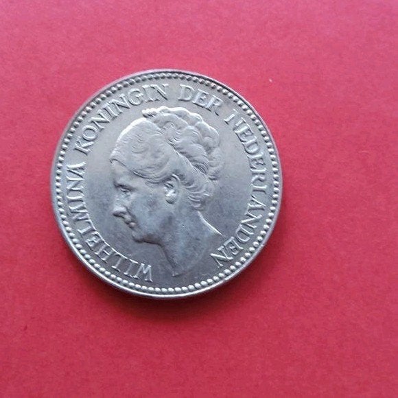 Zilveren halve gulden Koningin Wilhelmina 1929, ½ gulden, Zilver, Ophalen of Verzenden, Koningin Wilhelmina