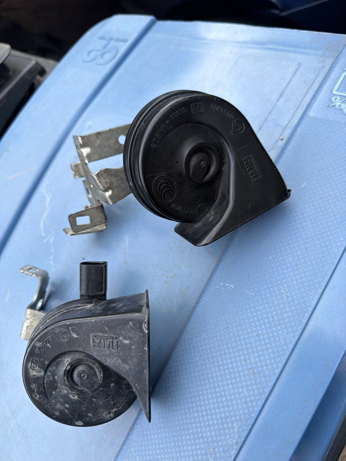 Set van 2 originele volkswagen claxons, Ophalen of Verzenden, Gebruikt, Universele onderdelen
