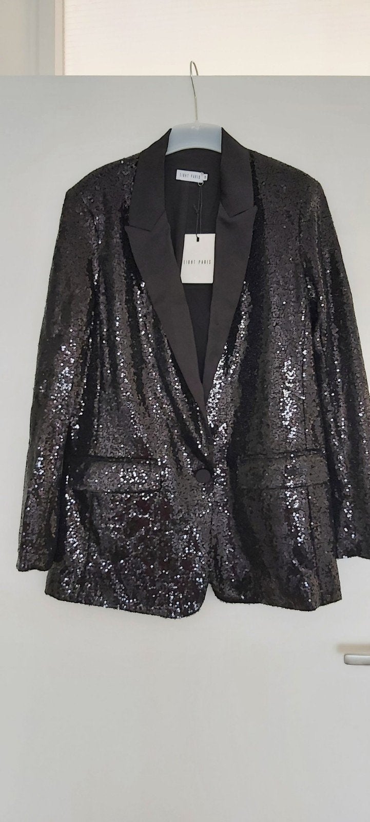 Nieuw Zwart Pailletten Jasje - Eight Paris Maat S, Kleding | Dames, Ophalen, Zwart, Nieuw, Jasje
