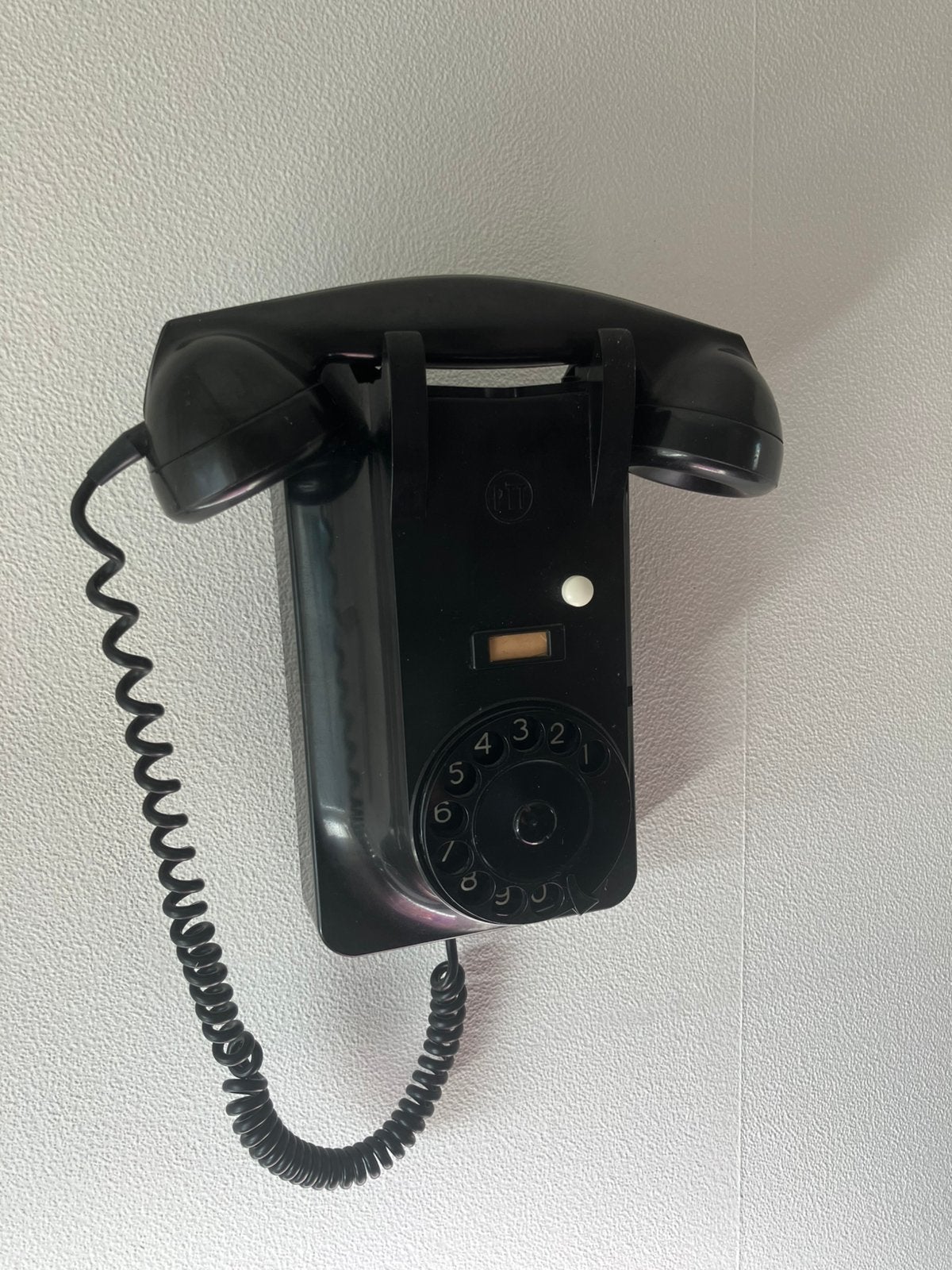 Bakelieten PTT wandtelefoon, Telecommunicatie, Ophalen, Gebruikt, Bakeliet