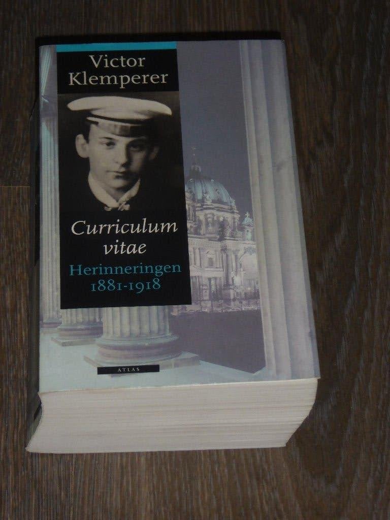 Victor Klemperer - Curriculum vitae Herinneringen 1881-1918, Boeken, Verzenden, Zo goed als nieuw, Victor Klemperer