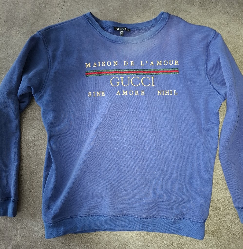 Gucci sweater M, Kleding | Dames, Maat 38/40 (M), Blauw, Ophalen of Verzenden, Gucci